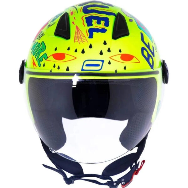 Capacete Norisk Orion Free (Aberto) Amarelo/Azul - Image 3