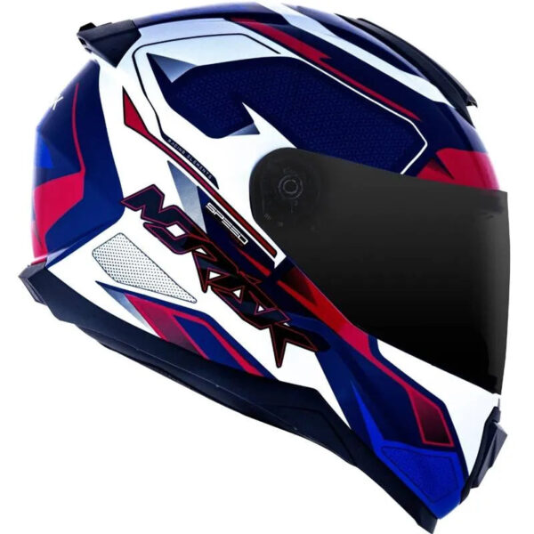 Capacete Norisk Razor Speedmax Azul/Branco/Vermelho