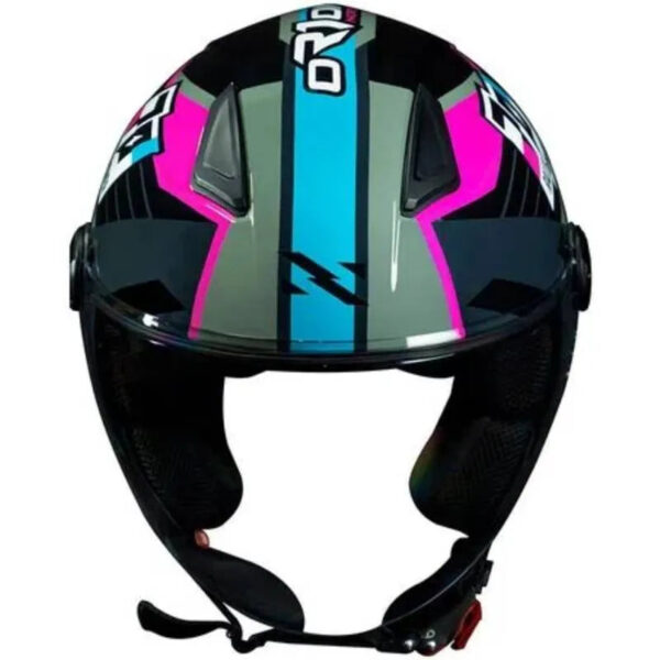 Capacete Norisk Orion R1 (Aberto) Rosa/Azul - Image 4