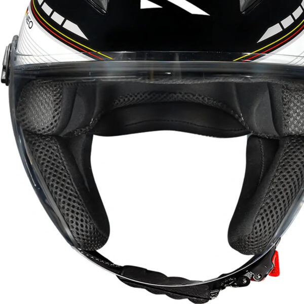 Capacete Norisk Neo Grand Prix Alemanha (Aberto) Preto/Amarelo/Vermelho - Image 4