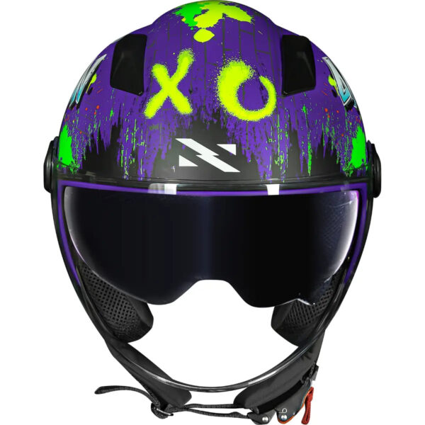 Capacete Norisk Orion SV Shine (Aberto) - Roxo/Azul/Verde - Image 3