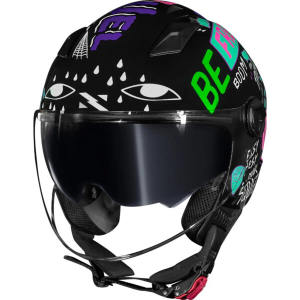 Capacete Norisk Orion SV Free (Aberto) - Preto/Roxo - Image 5