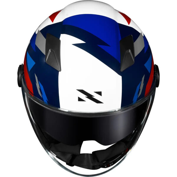 Capacete Norisk Orion SV Denver (Aberto) - Azul/Vermelho - Image 3