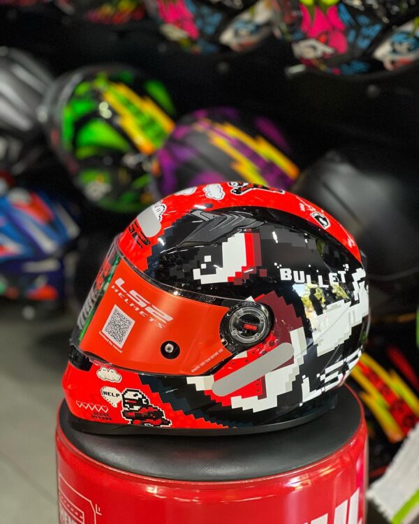 Capacete Ls2 FF358 Bullet blk red