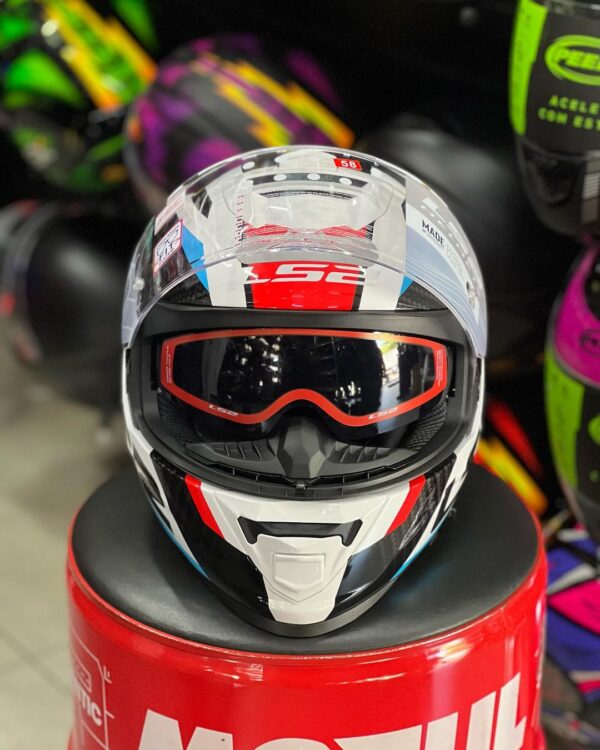 Capacete Ls2 FF800 racer blue red