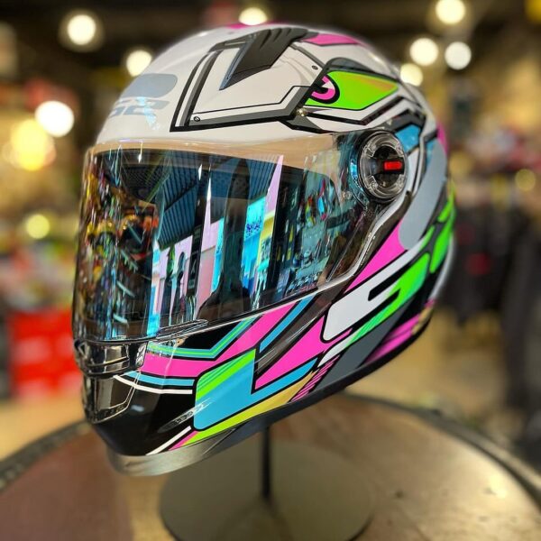 Capacete LS2 Xdron Neon Rosa - Image 2