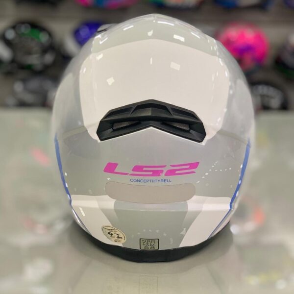 Capacete Ls2 Ff358 Tyrell Branco Violeta - Image 5