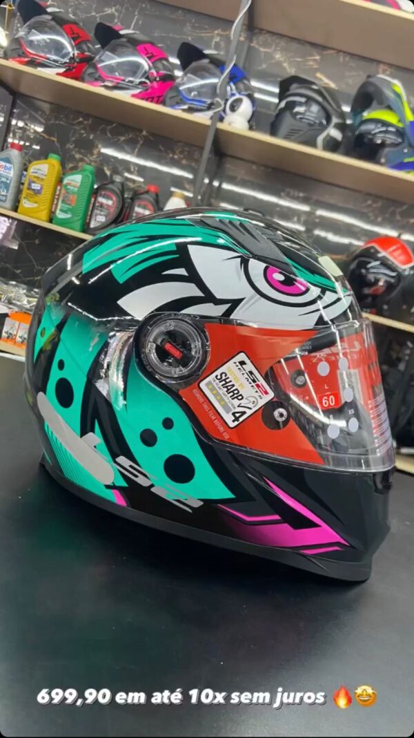 CAPACETE LS2 FF358 TRIBAL VERDE