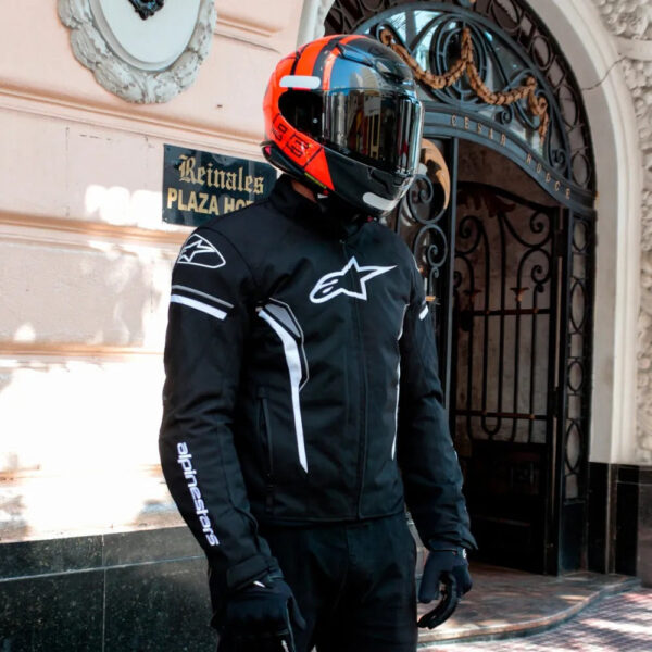 JAQUETA ALPINESTARS T-SP 1 IMPERMEÁVEL PRETO/BRANCO