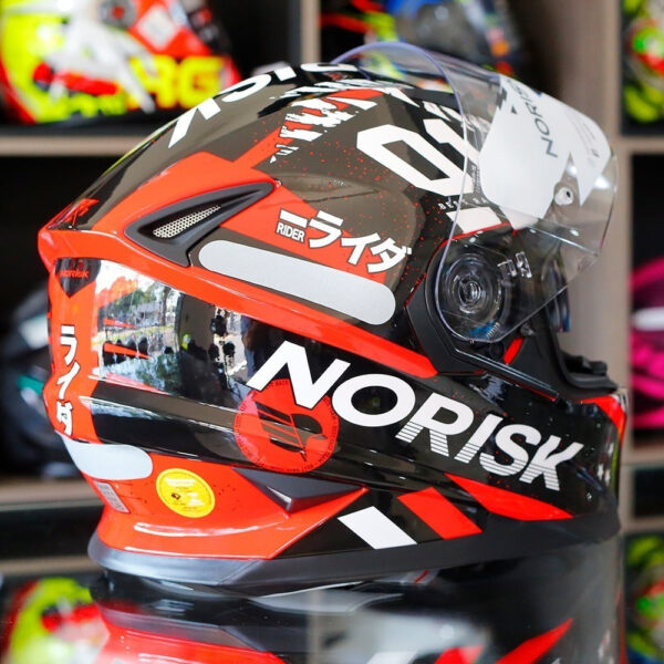 CAPACETE NORISK FF302 TOKYO VERMELHO - Image 2